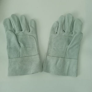 Gants de camping d'extérieur haut de gamme en cuir de vachette pleine fleur, résistants à la chaleur, pour conducteur et soudeur, anti-usure et anti-brûlure, vente en gros OEM - Product Image 3