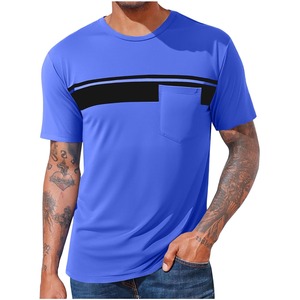 Vêtements de sport décontractés pour hommes Fitness Gym Wear T-shirt uni Chemise de sport ajustée en bambou T-shirt personnalisé pour hommes - Product Image 1