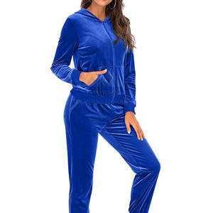 Casual Wear Custom Logo Factory Sale Customized <b>Women</b> <b>Velour</b> <b>Tracksuit</b> High Quality <b>Velour</b> Track Suit For <b>Women</b> - Product Image 4