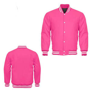 Chaqueta Universitaria Varsity Personalizada OEM con Recubrimiento de Lona, Bordada con el Equipo de Baloncesto o Béisbol de la Escuela Secundaria, Estilo Bomber con Letras en la Parte Delantera - Product Image 4