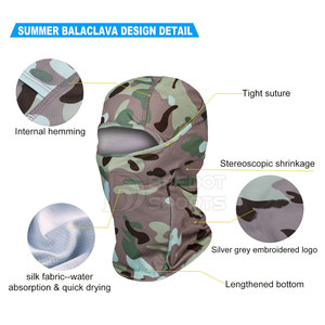 Pasamontañas de esquí de un agujero con logotipo personalizado impreso, Camuflaje, cubierta facial de invierno para senderismo y esquí - Product Image 2