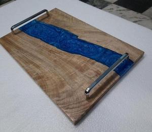 BANDEJAS DE MADRE DE PERLA BANDEJA DE MADERA ACRÍLICA ALMACENAMIENTO DE ALIMENTOS Y CONTENEDOR para DECORACIÓN EID DECORACIÓN DEL HOGAR CAJA DE ALMACENAMIENTO DE REGALO BANDEJAS RAMADAN - Product Image 3