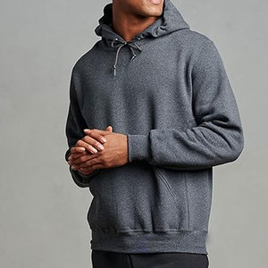 Sudadera Deportiva Extra Grande con Bolsillo Canguro y Capucha de Grafito - Product Image 4