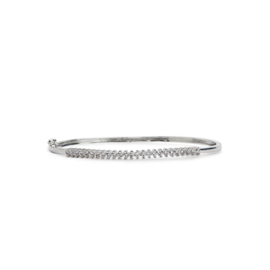 Brazalete de Moda con Diamantes de Moissanita de Lujo, Brazalete Elegante y Moderno para Mujer - Product Image 3