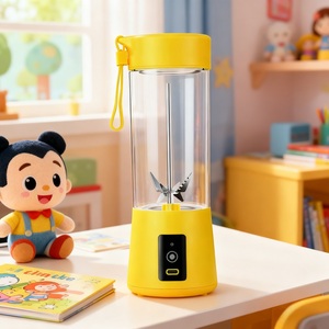 เครื่องปั่นแบบพกพา400มล. เครื่องทำมิลค์เชคเครื่องทำมิลค์เชคไร้สาย USB ชาร์จไฟได้เครื่องใช้ไฟฟ้าในบ้านขนาดเล็ก - Product Image 1