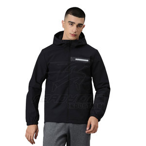 Veste de gym pour homme pour l'entraînement d'hiver légère avec fermeture éclair coque intérieure souple coutures durables pour l'entraînement - Product Image 1