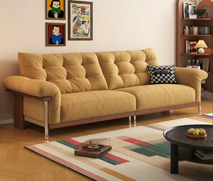 Premium Larch <b>Wood</b> <b>Frame</b> <b>Sofa</b> High Density Foam Comfortable Sectional <b>Sofa</b> with Solid <b>Wood</b> <b>Frame</b> Custom Size Available - Product Image 1