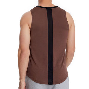 Camisetas sin mangas atléticas de talla XL para hombre, camisetas de punto personalizadas de alta calidad para gimnasio, Color sólido, malla alta, transpirable, informal de verano para - Product Image 2