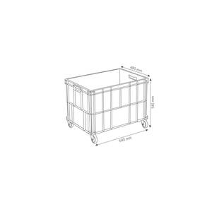 Caja de Almacenamiento Industrial Desmontable de Plástico MYG-343 con Tapa Perforada 480x690x540 mm - Product Image 2