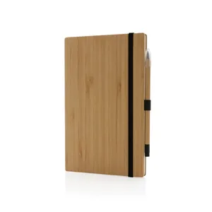 Set Sostenibile di Quaderno Infinity e Penna in Bambù, Gadget Promozionali per Individui Eco-Consapevoli - Product Image 1