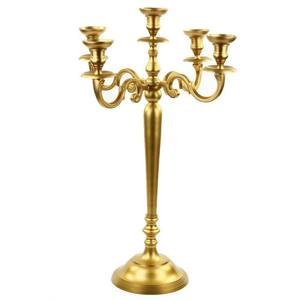 Candelabros altos de metal hechos a mano con acabado de lujo decoración de boda personalizada centro de mesa para uso doméstico y de fiesta - Product Image 5