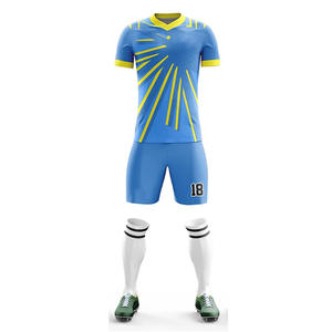 Uniforme de fútbol de rendimiento óptimo Ligero y transpirable Tela de secado rápido Conjuntos personalizables Francia, camisetas de fútbol - Product Image 1