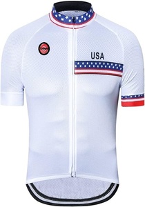 Jersey de manga larga para montar en bicicleta de invierno con bandera de EE. UU. de material duradero para hombre, ropa ligera para ciclismo de Power Hint - Product Image 5