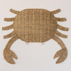 Sea grass hanging <b>art</b> home decorative accessories fish shaped seagrass straw <b>wall</b> hangings - Product Image 3