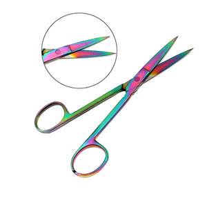 Ciseaux d'opération d'infirmières Medic Sharp/Sharp Straight 5.5 Multi Titanium Grade Ciseaux chirurgicaux en acier inoxydable de haute qualité - Product Image 6