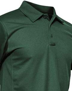 <b>Men</b> <b>Green</b> <b>Polo</b> <b>Shirt</b> Polyester Cotton Pique Fabric Short Sleeve Custom Logo Printing Embroidery Uniform Wholesale Manufacturer - Product Image 2
