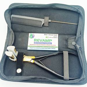 Kit de pinces d'extension de cheveux Micro Link de haute qualité ruban de presse en acier inoxydable durable de marque privée au peigne pour cheveux humains - Product Image 3