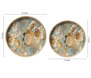 ถาดเสิร์ฟไม้ทำมือเคลือบเคลือบฟันกำหนดขนาดเองได้สำหรับอาหารเช้าเวลาน้ำชาทำจากไม้พลาสติกหินอ่อนพรีเมี่ยมสำหรับบ้าน - Product Image 4