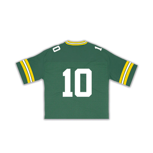 Vente en gros de maillots de football américain personnalisés maille à séchage rapide avec impression par sublimation manches courtes pour l'été et l'hiver prix bon marché - Product Image 4