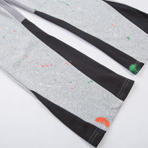 Wholesale Men's Winter Casual Sweatpants-Eco-Friendly 100% Cotton Canvas Fleece Thickness Breathable Windproof <b>Elastic</b> <b>Lace</b> - Product Image 2