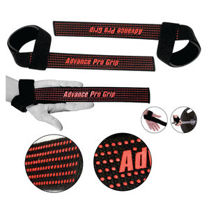 Sangles de levage en coton dynamophilie personnalisées de haute qualité avec rembourrage et impression en silicone pour une adhérence extrême - Product Image 3