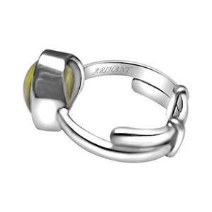 NOVAMART Fine Arihant Gems <b>Cat</b> Eye 4.25-12.25 Ratti Silver <b>Ring</b> Natural Certified Quartz Adjustable Astrological for Gifts Whole - Product Image 6