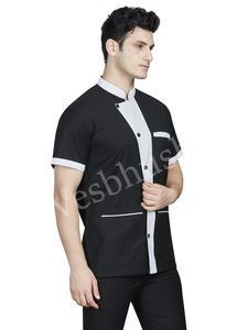 Chaqueta de Chef para Cocina, Uniforme de Hotel, Uniforme de Bar, Uniforme para Personal de Limpieza, Poliéster/Algodón, Manga Larga, Unisex, Delantal - Product Image 2