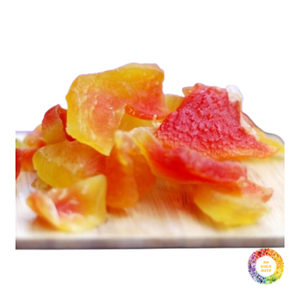 Papaya seca suave Rodajas rojas de Vietnam Color natural Textura húmeda Chips de frutas masticables Dulzura suave Rebanada de papaya tropical seca - Product Image 1