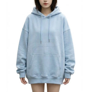 Sweats à capuche oversize pour femmes avec cordon de serrage réglable et coupe décontractée confortable - Product Image 1