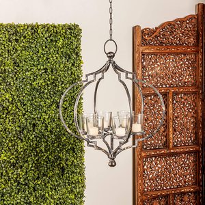 Lámpara de Araña de Metal de Aluminio Colgante de Diseño Elegante para Velas de Té, Ecológica, Decoración de Lujo para el Hogar y Bodas de Navidad - Product Image 4