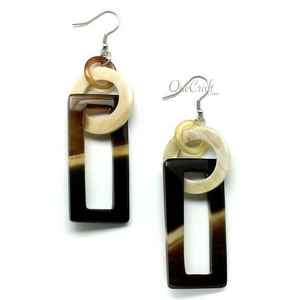 Affordable <b>Handmade</b> Natural Horn <b>Earrings</b> for Women Ethnic Fashion Jewelry Christmas Gift <b>Earrings</b> - Product Image 3
