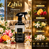 ZAHIA FLOWERS Semprotan Ruangan 500ml Desain Modern Aroma Bunga Premium untuk Rumah Aroma Buah Melati Mewah Buatan Turki