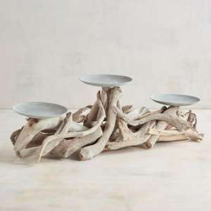 เชิงเทียนไม้ & โลหะมาตรฐานพร้อมฐานไม้และเชิงเทียนแบบตั้งบนเชิงเทียนใช้ในบ้านโรงแรมงานอีเวนต์ - Product Image 1