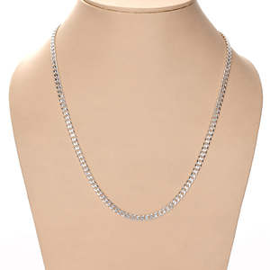 NOVAMART Fine 92.5 Sterling Silver <b>Rope</b> <b>Chain</b> Necklace for Men Boys 20-28 Inches Religious Style Wedding Engagement Wholesale - Product Image 2