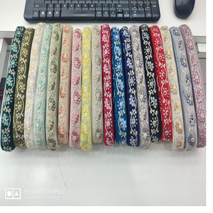 Custom Made Machine Embroidered <b>Ribbons</b> & Laces in Various Designs & Colours for <b>Wedding</b> Dresses in 18 Colour Ways - Product Image 1