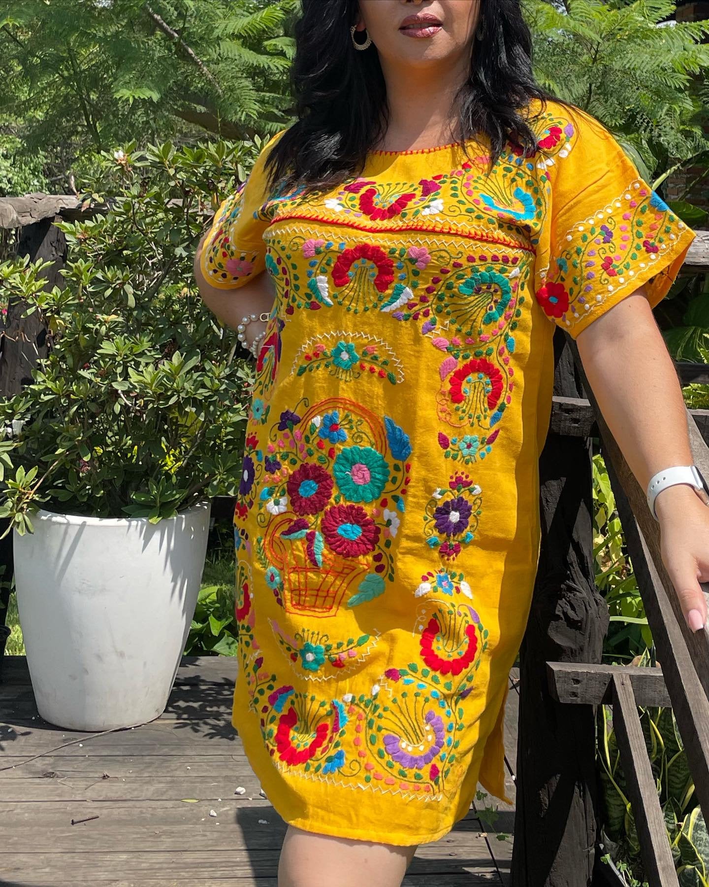 In Stock Mexican Dresses Sale 100% Cotton, Boho Floral Embroidery |  Alibaba.com