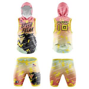 Fútbol Bandera personalizada Fútbol 7v7 Camisetas con capucha de compresión para jóvenes y adultos Bandera Fútbol 7 en 7 Uniformes Ropa de equipo - Product Image 4