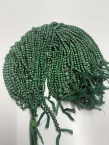 Cuentas de ónix verde natural, cuentas de piedras preciosas pulidas para la fabricación de joyas - Product Image 3