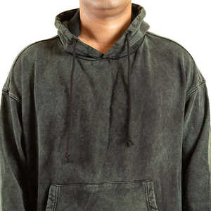 ชุดวอร์มสำหรับผู้ชายผ้า100% กรดซักเสื้อผ้าฝ้ายสำหรับผู้ชายชุดวอร์มซักได้ตามต้องการ - Product Image 4