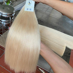 Paquets de cheveux humains bruts blonds droits naturels Extension de cheveux vietnamiens Magnifiques cheveux teints Expédition dans le monde entier - Product Image 3