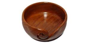 Cuenco de hilo de madera Sheesham, cortador de hilo de tejer de árbol, regalo de Navidad perfecto para tejedora - Product Image 2