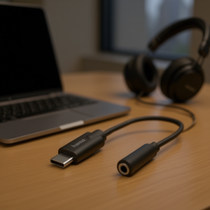 Adaptateur USB-C vers prise jack 3,5 mm pour ordinateur, noir, 00200318, connecteurs et accessoires pour ordinateur - Product Image 3