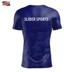 Custom Printed <b>Rash</b> <b>Guard</b> Sublimation Printed Rashguard Mma Rushguard <b>Bjj</b> OEM Mma Rashguard for Men Short Sleeve <b>Rash</b> <b>Guard</b> Mesh - Product Image 2