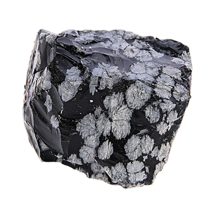 Obsidienne flocon de neige naturelle sculptée, pierre brute en vrac pour la guérison énergétique des chakras par le Reiki, l'équilibrage énergétique, vente en gros pour la décoration et comme mascotte - Product Image 1