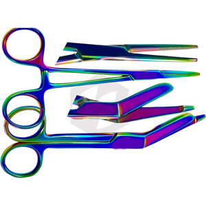 Đa Titan Cầu Vồng Màu Lister Băng Kéo 5.5 Inch + Thẳng Hemostat Kẹp 5.5 Inch Medic Cụ - Product Image 2