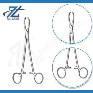 Pinces à tissus Littlewood 2-3 dents, finition mate, 190 mm de long, instruments chirurgicaux en acier inoxydable, fabricant au Pakistan - Product Image 3