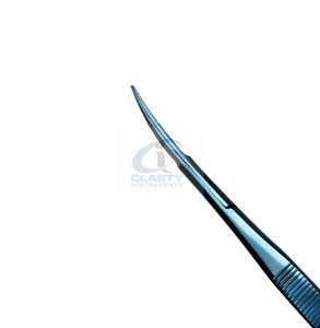 NON STICK OTOLOGY ALLIGATOR BELLUCCI MICRO CISEAUX 7.5CM ARBRE LAME 7MM COURBE/DROITE/DROITE/HAUT NOIR ENDUIT RÉUTILISABLE - Product Image 4
