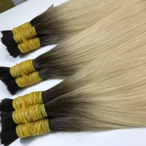 Cheveux du Vietnam Blonde Racine Foncée Fabriquée à partir de 100% Extensions de Cheveux à Donneur Unique Meilleure Qualité Prix de Gros de Qualité Supérieure Vendeur Vietnam