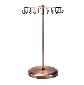 ตะขอทองเหลือง23อันสำหรับจัดเก็บเครื่องประดับแบบหมุนลายสี่เหลี่ยมจากผู้ผลิตอินเดีย - Product Image 1