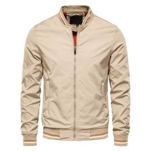 High Quality Men's Winter Bomber <b>Jackets</b> with Stand Collar <b>Canvas</b> Fabric Breathable & Quick Dry Casual Wear - Product Image 1